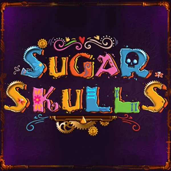 Sugar Skulls online game logo by Booming Games on gangstasino.eu.com